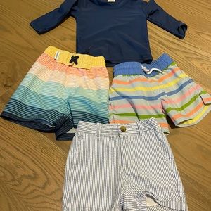 perfect condition swim wear and shorts 6-12M beaufort bonnet ruggedbutts